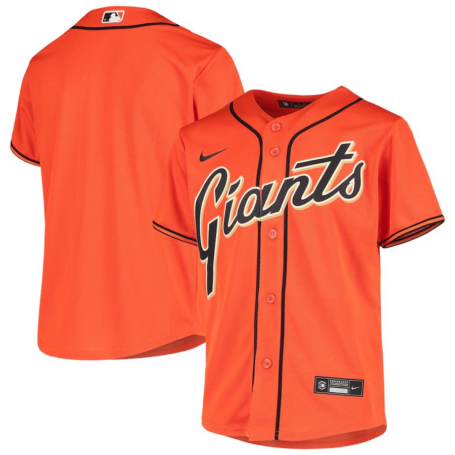 Youth San Francisco Giants Nike Orange Alternate Replica MLB Jerseys->youth mlb jersey->Youth Jersey